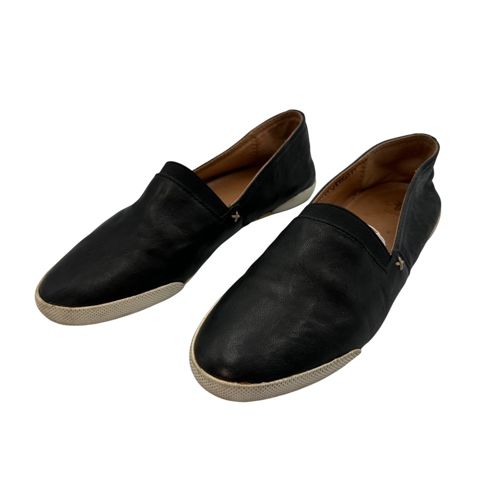 Frye Black Leather Slip On Casual Comfort Loafer Shoes Womens Size 8M